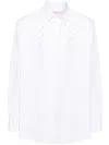 Valentino Garavani White Poplin Shirt In Weiss
