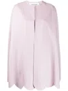 Valentino Scalloped Hem Cape In Rosa