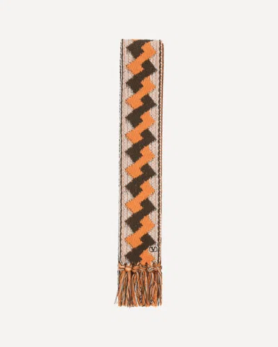 VALENTINO GEOMETRIC DESIGN SCARF