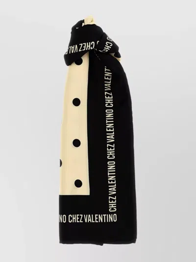 Valentino Garavani Silk Foulard With Polka Dot Pattern In Multicolor