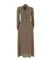 Valentino Toile Iconographe Silk Maxi Dress In Nude