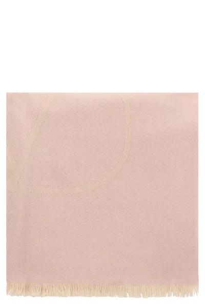 Valentino Scarf Jacquard In Pink
