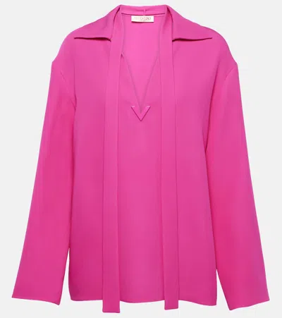 Valentino Schluppenbluse Vgold Aus Seide In Pink
