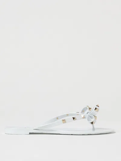 VALENTINO GARAVANI FLAT SANDAL VALENTINO GARAVANI WOMAN COLOR WHITE,423553001