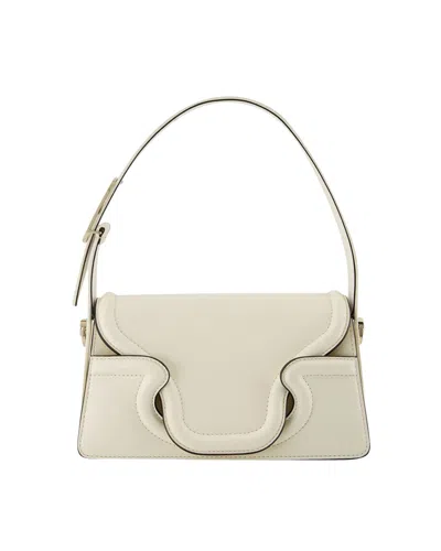 Valentino Garavani Sculpture Small Handbag -  - Ivory - Leather In White