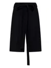 Valentino Self-tie Sash Wool Shorts