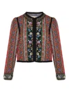 Valentino Sequin-embellished Floral Jacket In Multi