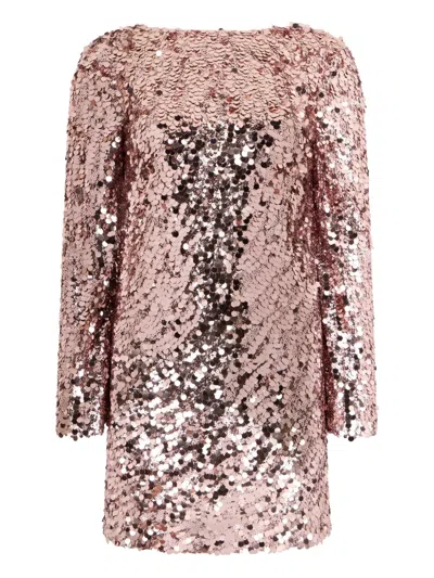 VALENTINO SEQUIN-EMBELLISHED MINI DRESS