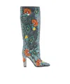 Valentino Sequin Tall Boots In Multi
