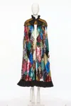 Valentino Sequined Cape In Multi