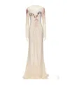 Valentino Sequined Dress In Neutral
