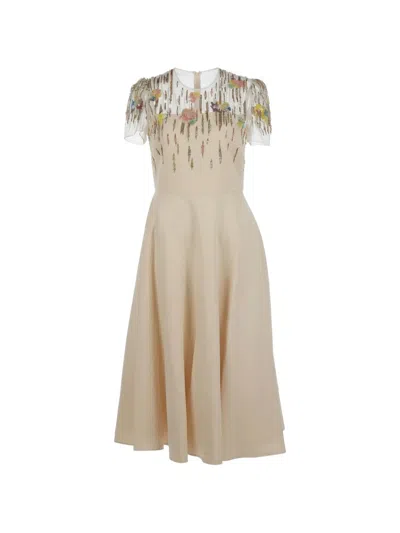 Valentino Sequin-embellished Midi Dress In Multi