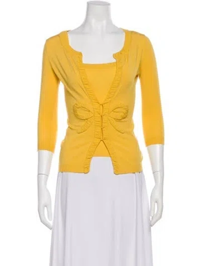 Pre-owned Valentino Set In Yellow