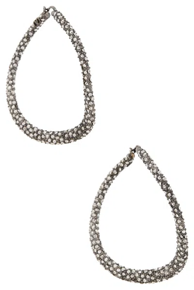 Valentino Garavani Shadowshine Earrings In Silver