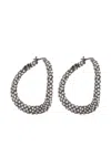 Valentino Shadowshine Earrings In Silver