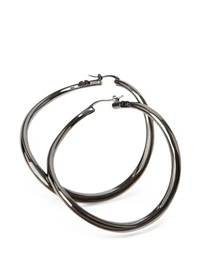 Valentino Garavani Shadowshine Metal Earrings In Black