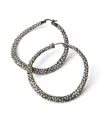 Valentino Shadowshine Metal Earrings In Silber