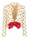 Valentino Polka-dot Bow-detail Jacket