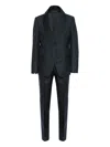 Valentino Shawl-lapel Single-breasted Suit In Black
