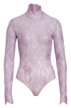 Valentino Body With Raised Neck In Purple