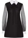Valentino Mini Smoking Dress In Black