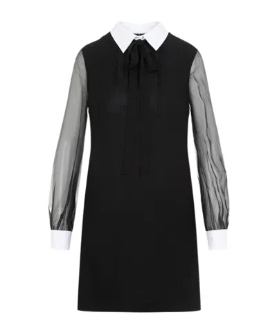 VALENTINO CREPE COUTURE SHORT DRESS