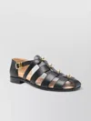 Valentino Studshield Fisherman Sandals In Calf Leather
