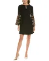 Valentino Shift Dress In Black