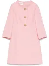 Valentino Crepe Couture Dress In Pink