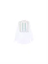 Valentino Ruffled Pleated Embellished Cotton-poplin Shirt