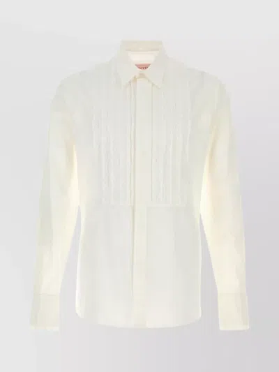Valentino Shirt Cotton Lace Detailing Long Sleeves