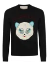 Valentino Garavani Sweater With Le Chat De La Maison Patch In Black