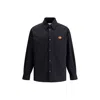 Valentino Garavani Man Shirt Black Size 38 Polyester, Elastomultiester In Black