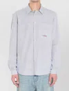 Valentino Garavani Striped Shirt Shirt And Blouse Light Blue In White