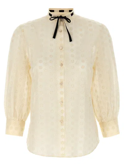 Valentino Shirt  Sangallo In Neutral