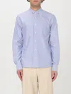 Valentino Garavani Striped Shirt In Blue