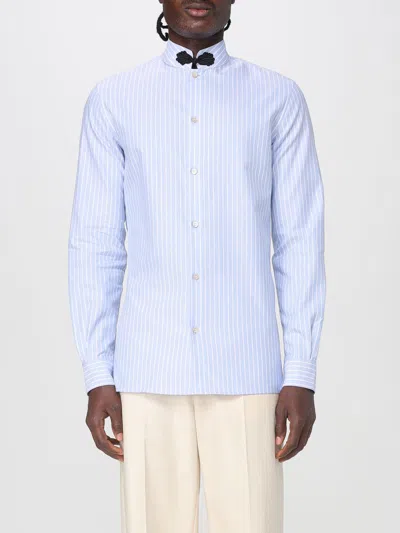 VALENTINO SHIRT VALENTINO MEN COLOR BLUE,H13805009
