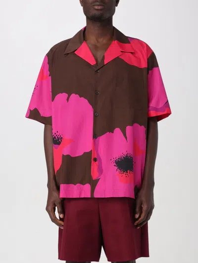 Valentino Shirt  Men In Fuchsia