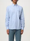 Valentino Camicia Maniche Lunghe Vlogo Signature Shirts Light Blue In Blue