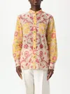 Valentino Crewneck Floral Pattern Collared Neck In Multi