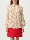 Valentino Camicia In Crepe Stampata  Donna In Neutral