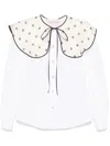 Valentino Cotton Poplin Shirt In White