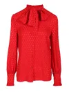 Valentino Schluppenbluse La Cour De Caur Aus Seide In Red