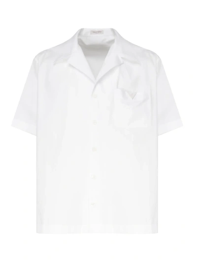Valentino Shirt With Logo In White