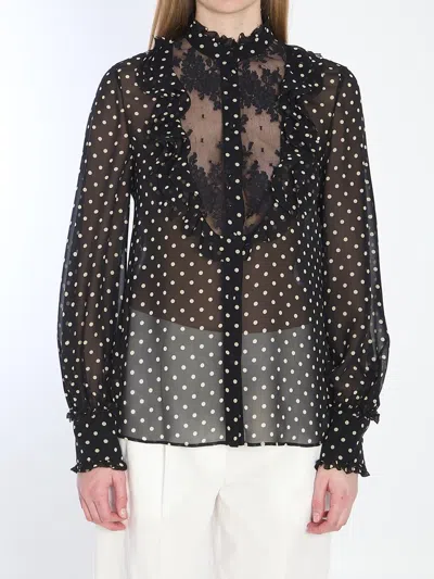VALENTINO SHIRT WITH POLKA DOTS