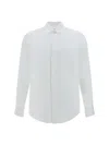 Valentino Cotton Floral-embroidered Shirt In Bianco
