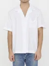 Valentino Toile Iconographe Pattern Cotton Poplin Bowling Shirt In Multi