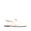 Valentino Vlogo Signature Thong Sandals Flat Sole In White
