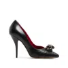 Valentino Garavani Panthea Goatskin Pumps 105mm Woman Black In Black