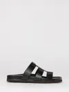 Valentino Studshield Calfskin Slides In Black